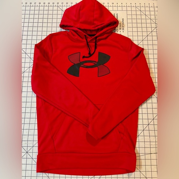 Under Armour Men’s Size Small Red/Black Loose Fit Hoodie - Picture 1 of 7